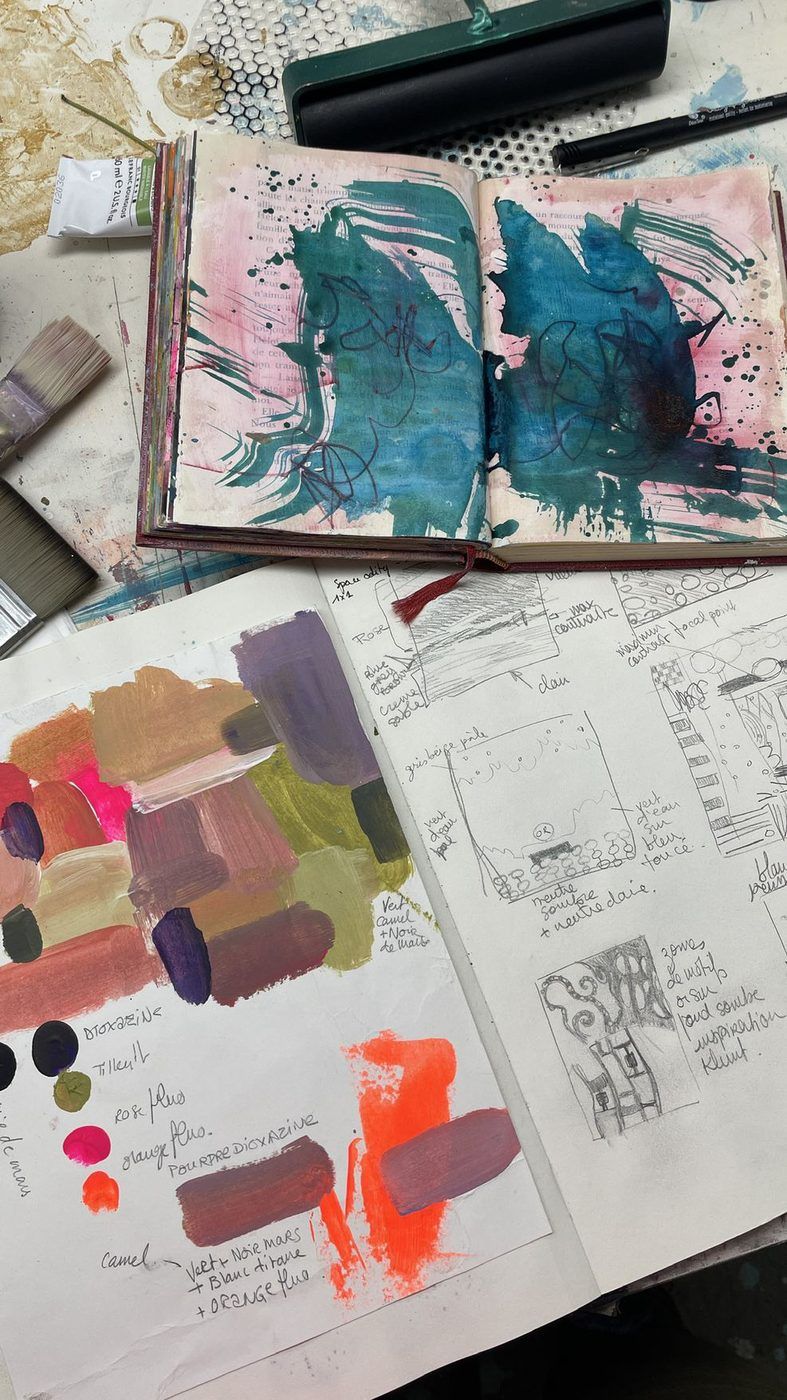Carnet de palettes de couleurs
